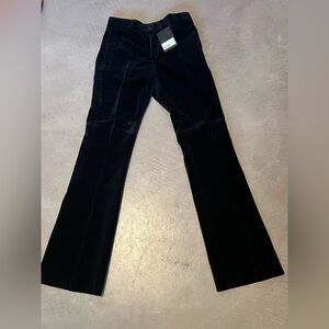 The Kooples Black Tailored Velvet Trousers